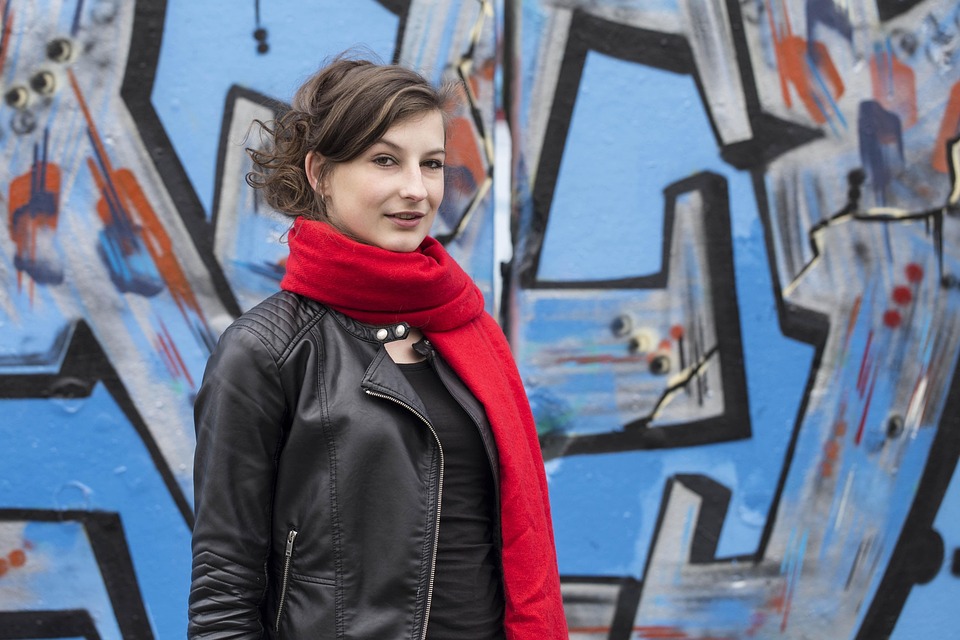 Graffiti, Dziewczyna, Kobieta, Odkryty, Dzieło Sztuki