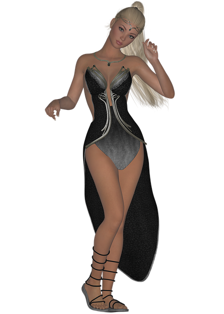 Free woman fantasy fairy illustration