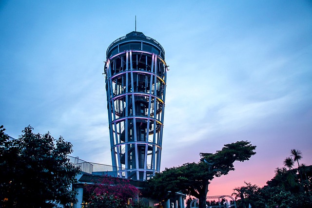 Japan, Enoshima, Sunset, Bygning
