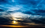 the beginning of sunset, sky, day farewell