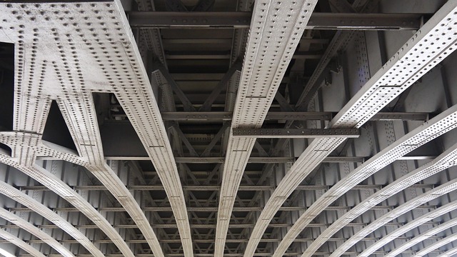 Brücke, Träger, Stahl, Struktur