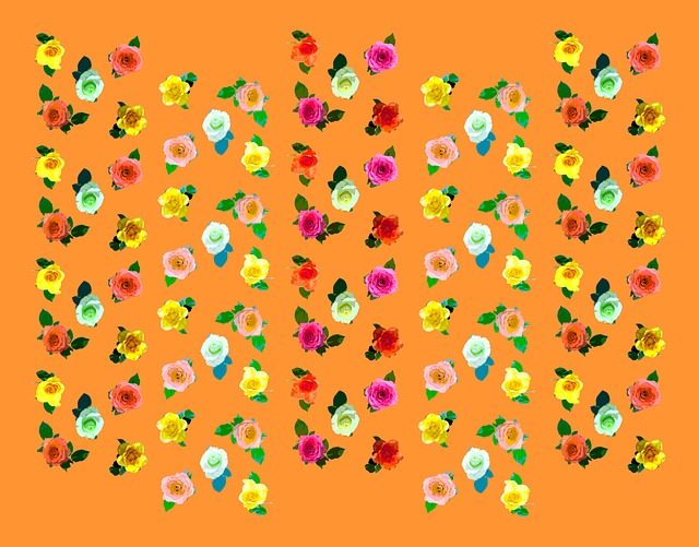 Rosenmuster, Rosen, Blüten
