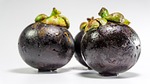 mangosteen, fruit, white