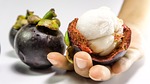 mangosteen, fruit, white