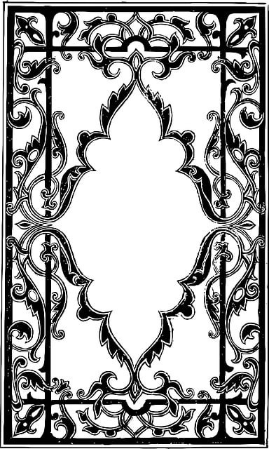 Free holbein antique scroll illustration