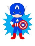 captain american, kid, hero