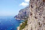 italy capri, port, side
