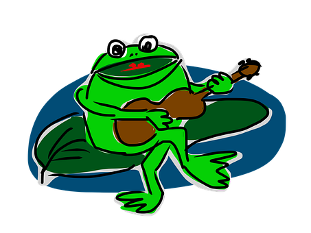 Free Frog Guitar illustration and picture