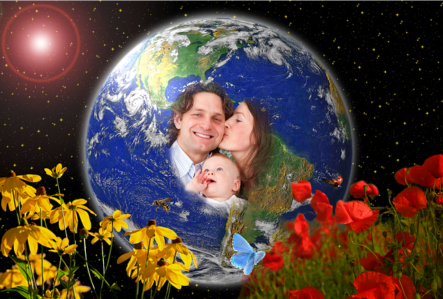 Free earth blue planet globe illustration