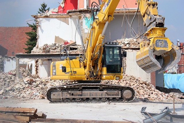 Free Excavator Demolition photo and picture