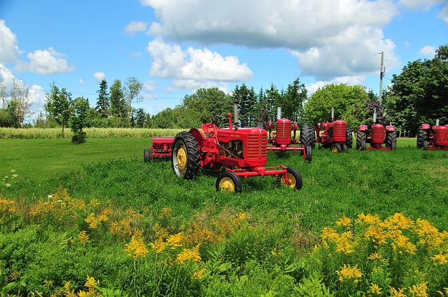 Traktor, Landbrugsmaskiner, Landskab