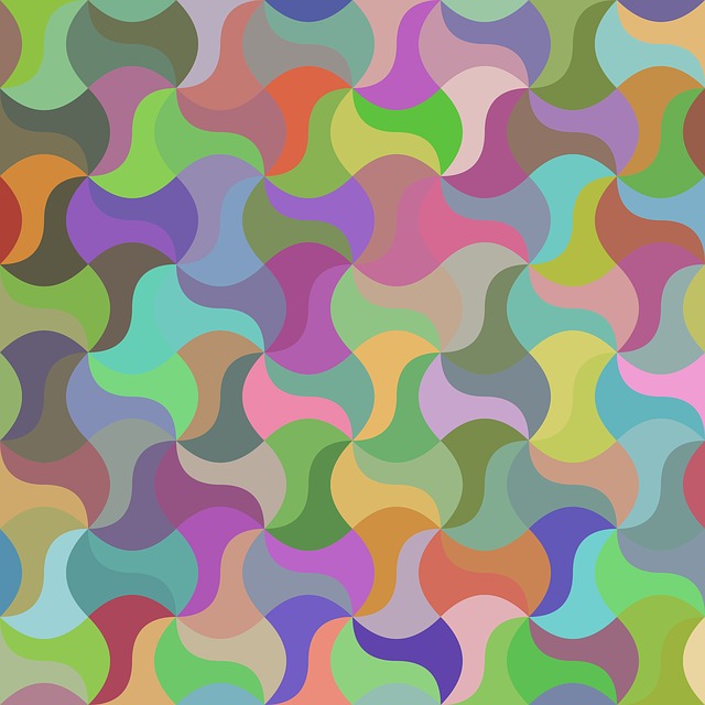 Mosaik, Geometrisch, Mehrfarbig, Puzzle