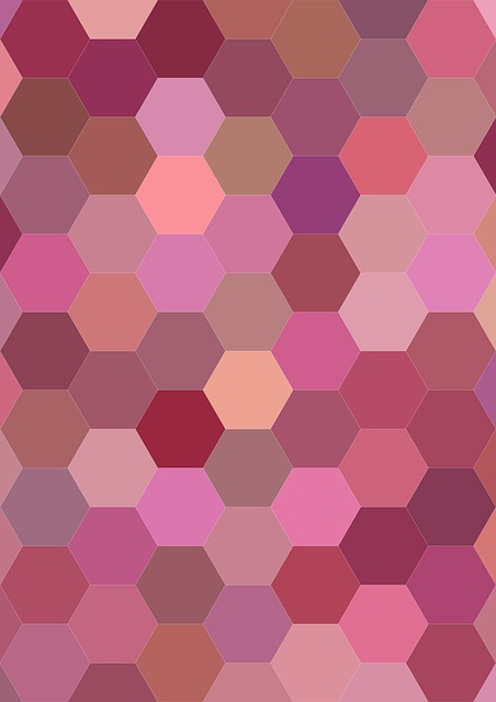 Free pink hexagon pattern hexagon illustration