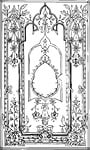 leighton, floriated, antique