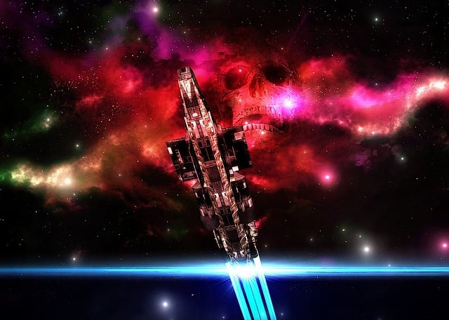 Free science fiction sci fi cover illustration
