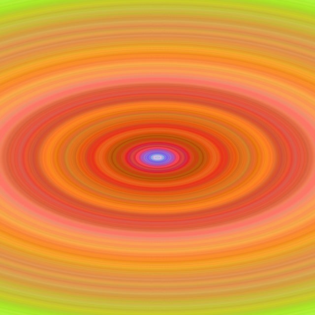 Free ellipse background orange illustration