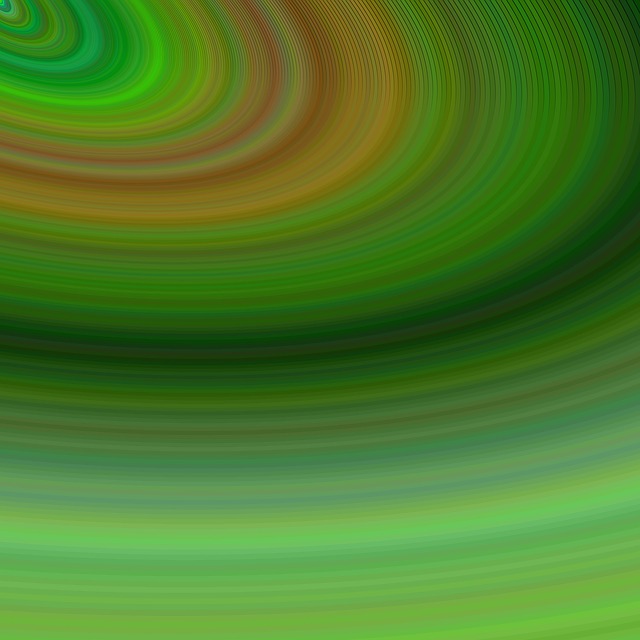 Free green background elliptical illustration