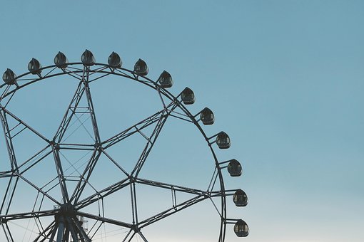 Riesenrad, Ferris, Amüsement, Park