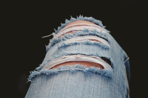 Zerrissen, Jeans, Zerrissene Jeans, Hose