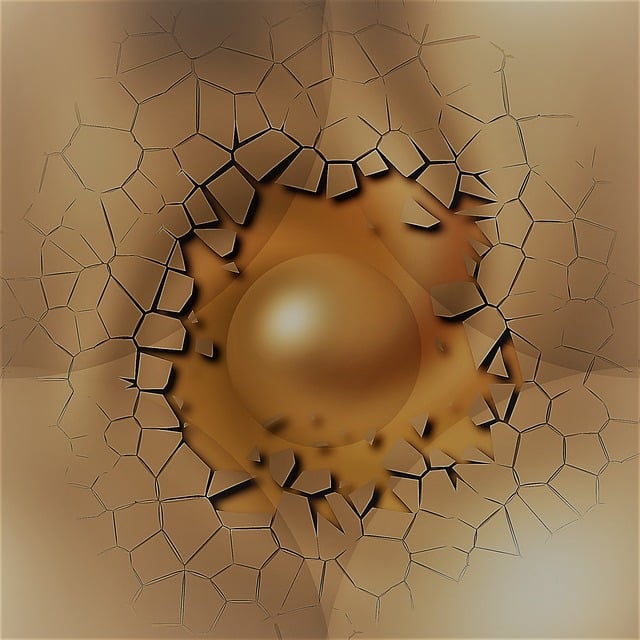 Free hole wall broken illustration