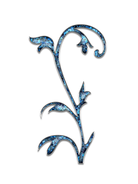 Dekor, Dekoration, Schmuck, Blume, Blau