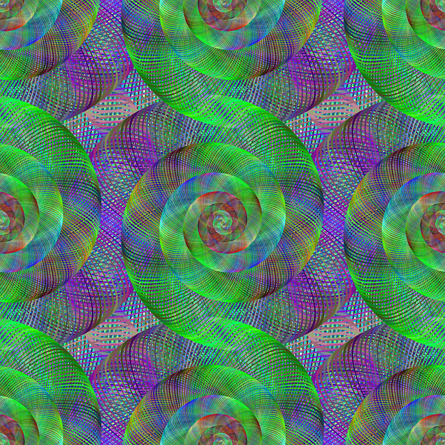 Free fractal spiral swirl vector