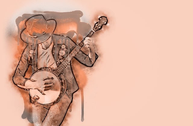 Free illustration musician drawing illustration