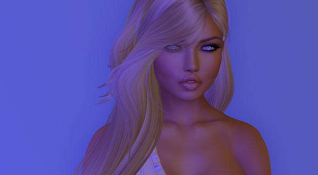 Free avatar woman blue illustration