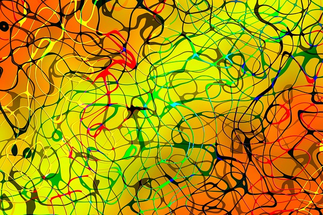 Free background chaos mixed up illustration