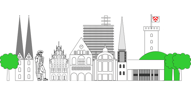 Bielefeld, Horizonte, Cidade, Construção