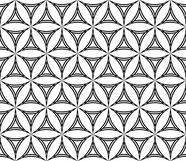 Free triangle curved pattern illustration