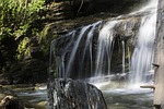 waterfall, water, fall