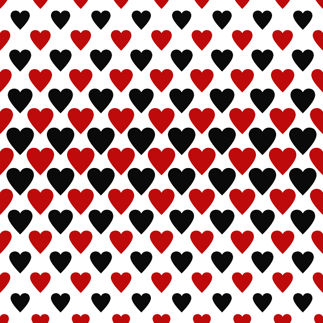 Free heart love pattern vector