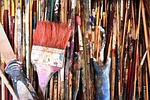 painting, dye, brush
