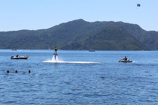 Sea, Summer, Beach, Sun, Flyboard