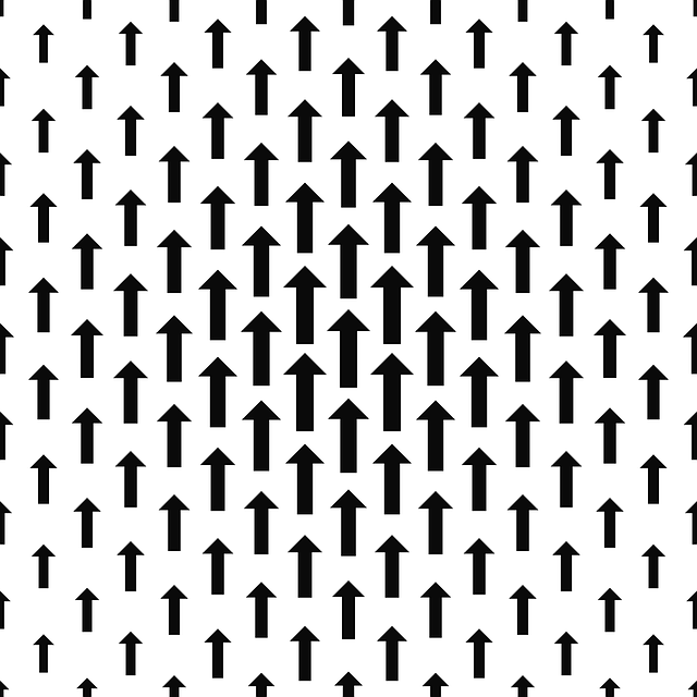 Free arrow up way vector