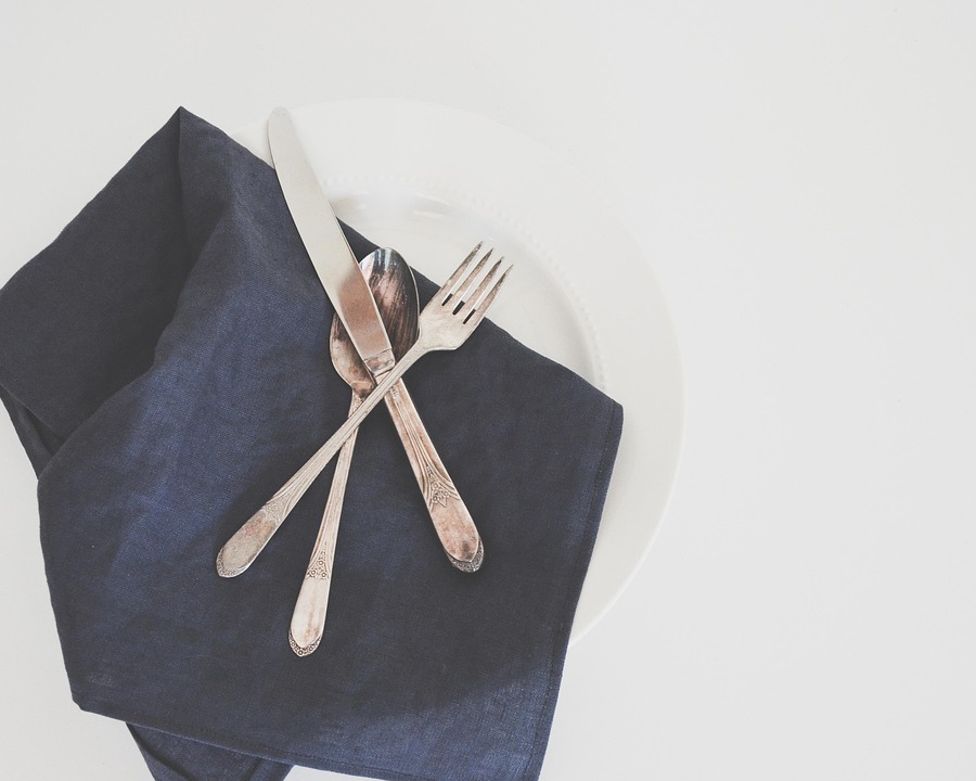 Table Setting, Silverware, Dinner, Plate, Still Life