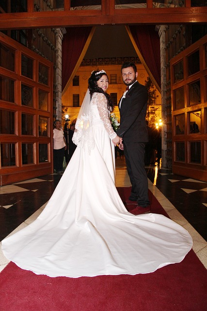 Hochzeit, Paar, Kirche, Romantik
