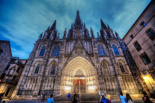 Spain, Barcelona, Architecture, Art
