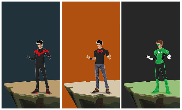 Free superboys super superboy illustration