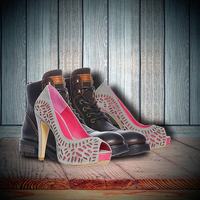 Free shoe still life man-woman illustration