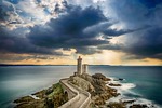 lighthouse, coast, sea