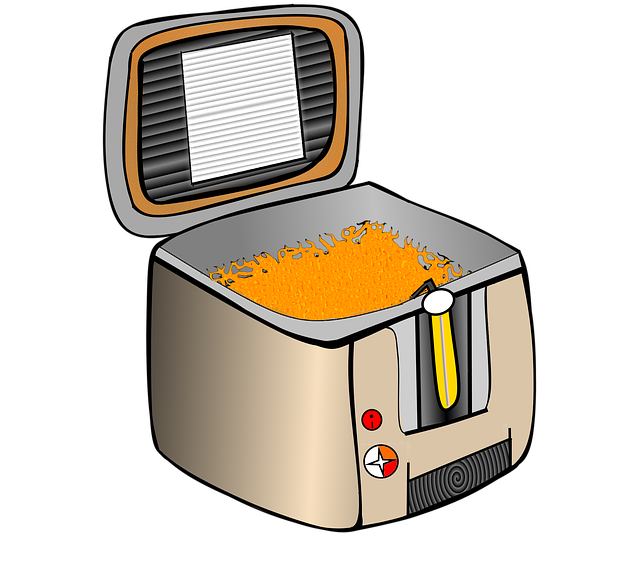 Free deep fryer gastronomy fries illustration