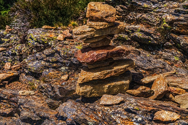 Free Stone Pyramid Cairn photo and picture