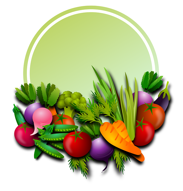 Free vegetables fruits plants illustration