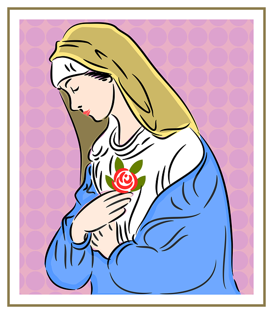 Free woman mary people illustration