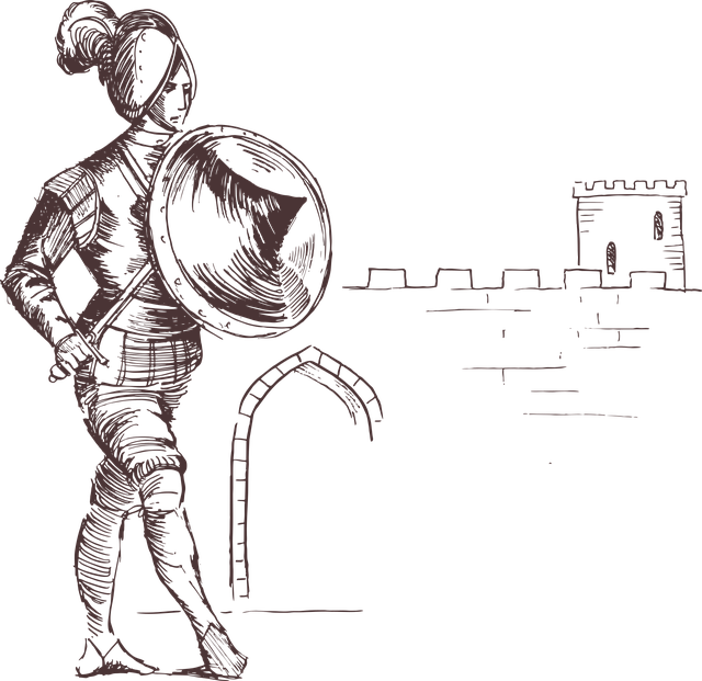 Free knight fighter warrior vector
