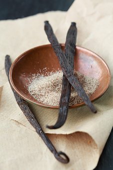 Vanille, Gousse, Sucre, Bol, Alimentaire