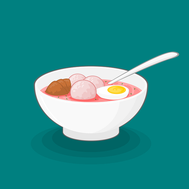Free bowl food meatballs vector