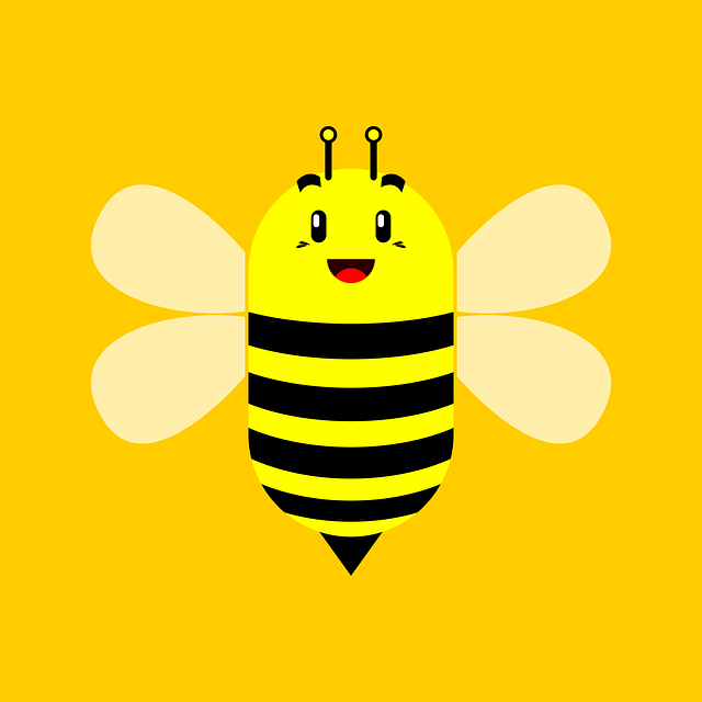 Free bee animal smile vector